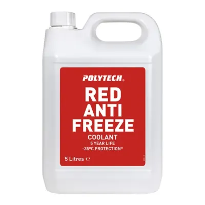 Polytech Red OAT Antifreeze Concentrate - 5 Litre